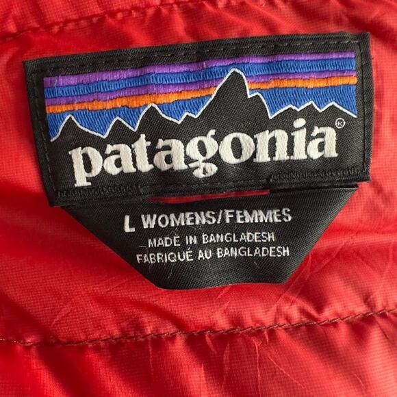 Patagonia Women's Down Puffer Jacket Packable Lightweight Quilted Coat Sz Large - Picture 5 of 9